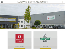 Tablet Screenshot of bertram.de